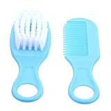 1 Set Säuglingskamm Haarspangen Bürste Haarnadel Haarspangen Babypflegeset Kopfhaarkratzer Massagegerät Massageset Haarkamm Kleinkindanzug Massagekamm Babykamm Blau ifundom