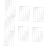 MAGICLULU 7 Sätze Duftröhrchen Saft-Shot-Flaschen Ketchup Mini-alkoholflaschen Isolator Räucherkiste Räucherkästchen Räucherstäbchen-aufbewahrungsröhrchen Transparentes Acrylrohr 6 Stück * 7