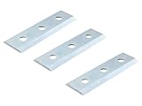 SECURA Häckslermesser 3 x 8,5cm kompatibel mit LESCHA ZAK 2700, 3500, 52534, 56787, 52645