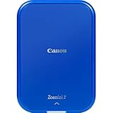 Canon Zoemini 2 marineblau Mini Fotodrucker mobil tragbar unterwegs Hosentasche (Fotodruck 5x7,6 cm, kabelllos, für Smartphone + Tablet, eingebauter Akku, Canon App, Bluetooth) [+ 10er ZINK Druck-Set]