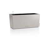 LECHUZA-Pflanzgefäß BALCONERA Color 40 sandbraun, Balkonkasten mit Bewässerungssystem, Wasserstandsanzeiger und Pflanzeinsatz, Matte Oberfläche, 40 x 19 x 19 cm, 15477