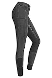 RIDERS CHOICE Damen Jeansreithose mit Silikonvollbesatz und...