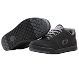 O'NEAL | Mountainbike-Schuhe | MTB Downhill Freeride | Vegan | Gleichgewicht zwischen Grip und Fußrepositionierung, Innengelenkschutz | Pinned Pro Flat Pedal V.22 Shoe | Erwachsene | Schwarz Grau | 45