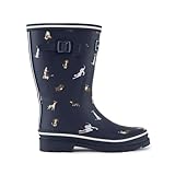 Regatta Amelia Damen-Gummistiefel, mittellang, Navy Dogs, 36 EU