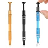 ZEYIYER 3 Stück Piercing Kugel Aufdreher, Perlenhalter Piercing Zange für Kugeln, Schmuck Pick Up Werkzeug, Diamant Edelstein Prong Catcher Piercing Kugelhalter, Piercing Ball Grabber Tool
