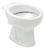 'aquaSu® Stand-WC | Flachspüler | Abgang waagerecht | Weiß | Toilette | Gäste-WC | Bad | Badezimmer | Klo | Keramik