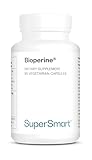 Bioperine - Schwarzer Pfeffer Extrakt (Piper Nigrum) Standardisiert auf 95 % Piperin - Vegan - SuperSmart