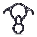 SOB Abseilachter 40KN Abseilgerät Klettern 8 Descender, Kletterausrüstung Sicherungsgerät für Erholung im Freien, Abseilen，Klettern, Hängematte