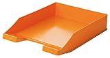 HAN Briefablage Klassik, 1 STÜCK Schreibtisch Organizer, Bürobedarf, Ablagefächer, Büromaterial, Briefkorb, Dokumentenablage, bis Format A4/C4, 1027-X-51, orange