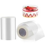 Diealles Shine Tortenrandfolie Wiederverwendbar, 2 Rolle Acetat Folie 6CM Hoch *10m, Transparent Rolle Kuchen Halsbänder für Tortendeko Schokolade Mousse Dessertringe