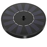 POPETPOP Solarpumpe Mit Akku Solar Teichpumpe Für Außen Pumpe Solar Leuchte Outdoor Schwimmende Deko Miniteich Vogeltränke Garten Solar Springbrunnen Draußen Vogeltränke Stehend Winterfest