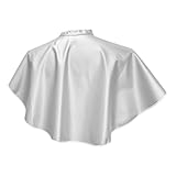 Anneome Haarschneideumhang Friseurumhang für Erwachsene Weiß Kurz Schutzcape für Haare Färben und Schneiden Leicht Atmungsaktiv Salon umhang Zuhause und Profi Gebrauch