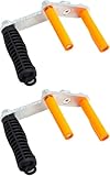 2PCS Panel Carrier Gripper Allzweck-Trockenbauheber Ergonomische Platte Glasträger Handlicher Griff Handträger Board Lifter für Sperrholz Trockenbau Spanplatte Dicke Glasplatten Blech Waren,Silbrig
