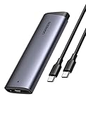 UGREEN NVME Gehäuse, M.2 NVME SSD Gehäuse USB 3.2 10 Gbps für NVMe PCIe M-Key/M+B Key in 2230/2242/2260/2280 mit USB CC Kabel Werkzeuglos