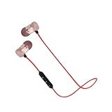 NUOBESTY Magnetische In Ear Kopfhörer mit Kabelsteuerung Sportkopfhörer für Freisprechen Stereo Sound für Fitness Reisen