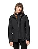 Jack Wolfskin Damen Moonrise 3in1 Jkt W Jacket, Schwarz, L...