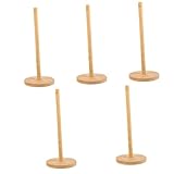 STOBOK 5 Stück Küchenrollenhalter Stand Badezimmerpapierhandtuchhalter Gewebe Toilettenpapierständer Halter Küche Toilettenpapierhalter Papierhandtuchhalterständer Küchentuchhalter Bambus