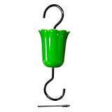 Multifunctional Hooks Hanger, Ant Guard Moats for Hummingbird Feeder Flower Insect Moat for Wild Bird Feeder with Brushes (Green, One Size)