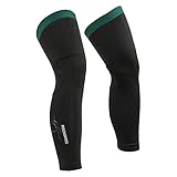 ROCKBROS Fahrrad Armlinge/Beinlinge Winter Thermo Armwärmer/Beinwärmer Rutschfest Arm Sleeves und Knieschutz für Radfahren, Laufen Herren/Damen S-3XL (1 Paar)