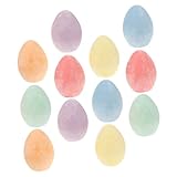 IMIKEYA 12 Stück Eierkreide Party Kinderkreide Kreide für CHALLKS maltisch für diamentpaiting Zeichenkreiden in Eierform Outdoor-Kreide für Calciumsulfat