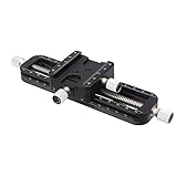 Haoge FM-160 Focus Stacking Makro Rail for Macro photography, Precision Focus Slider Close-up Shooting Clamp Plate Fine-tuning Screw rod Wormdrive