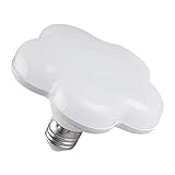 Yardenfun 28W LED Birne Wasserdichte Plumenblütenform Energiesparend für Innenbeleuchtung Langlebig und Staubdicht Kompatibel mit Verschiedenen Installationen