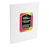 Creative Inspirations Künstler-Leinwand, vorgespannt, 1,6 cm tief, 284 g, doppelt grundiert, säurefrei, weiße Baumwollente, 10 Stück, Größe 25,4 x 25,4 cm