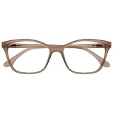 OPULIZE KAT Lesebrille - Cat-Eye Katzenaugen-Fassung - Matt Taupe - Herren & Damen - Federscharniere - R59-U - +1.00