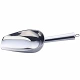 Toyvian Edelstahl Eisschaufel Mehlschaufel Multifunktional Leicht Spülmaschinengeeignet für Küche Bar und Lebensmittelhandel