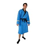 Robe Factory Star Trek: The Original Series Waffelgewebe Baumwolle Bademantel für Erwachsene | Blue Medical, Blau, Einheitsgröße