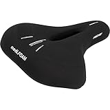 FISCHER Fahrrad Sattel Trekking Memory Foam R.e.Med, Fahrradsattel für Trekking Bikes, besonders leicht, extrem bequem, Schwarz