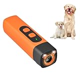Oamger Anti-Bell-Gerät für Hunde, Ultraschall-Abschreckungsgerät Gegen Hundebellen, 8m Reichweite, Handheld Antibell Ultraschall mit LED-Taschenlampe,Wiederaufladbar Ultraschall-Bellstopper (1 Stück)