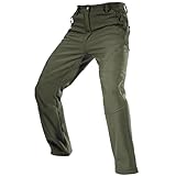 FREE SOLDIER Herren Winter wasserdichte Skihose Jagd Outdoor Hose Winddichte Thermohose Winterhose Softshellhose zum Klettern und Wandern