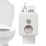 ycezw Wandmontierte Toilettenpapierhalter, Aufbewahrungsbox für Toilettenpapier, Toilettenpapierhalter Wasserdichter Papierrollenhalter mit Schublade, Doppelschicht-Gewebe-Box Große Kapazität
