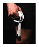 BOXROPE Springseil für Boxen, verwicklungsfrei, 15 % schwerer als ein normales PVC-Seil, Boxer-Springseil, verstellbar, inklusive Griffbänder für mehr Halt, für Boxer, Premium-Qualität, Grau