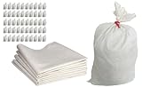 ToolSpace 50x Gewebesäcke Polypropylen-Sack, PP-Gewebe 85x50 cm - Propylen-Säcke 25 kg Ideal für Futtermittel, Getreide, Kohle, Öko-Pulver Lagerung von losen Gegenständen, Waren Transportsack