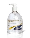 PARAM Desinfektions-Gel EXKLUSIV 500ml | Biozidprodukt | Handdesinfektionsmittel | Hautverträglich | Praktischer Pumpspender | Biozidprodukt