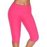 Elastische Leggings für Damen – Yogahose Sport für Damen Schlankheits-Leggings Yoga Fitness Kostüm für Partys Tag der Toten, Hot Pink, Medium