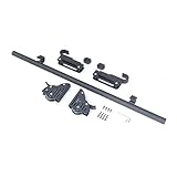 Rollende Bibliotheksleiter, Schienen-Set mit Bodenrädern und Bremse, 100 cm - 70 cm, Schiebezubehör für Leiterstärke 2,5 cm (Leiter nicht im Lieferumfang enthalten)