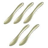 VALICLUD 5 Stück Teiliges Gold Leichter Kompakter Beauty Scoop für Augencreme und Gesichtsmaske Fördert Durchblutung für Tägliche Hautpflege und Geschenk an Frauen