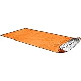 Ortovox Unisex – Erwachsene Bivy Ultralight Biwaksack, Shocking Orange, 235 x 110 cm (bis 2 Personen)