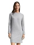 TOM TAILOR Damen 1049488 Strickkleid in Melange-Optik, 21373-Medium Silver Grey, 38