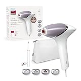 Philips Lumea IPL Haarentfernungsgerät 8000 Series – Haarentfernungsgerät mit SenseIQ Technologie, 4 Aufsätze und Satin Compact Korrekturtrimmer (Modell BRI949/00)