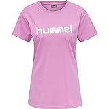 hummel Damen Hmlgo Cotton Logo T-shirt Vrouw S/S T Shirt, Orchid, M EU