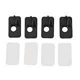 DANAIXZ Bogenschießen-Pfeilauflage für Recurve-Bogen, Linke Hand, 4 Sets, langlebiges Kunststoff-Zubehör, hochfest, selbstklebend, für Anfänger, Schwarz