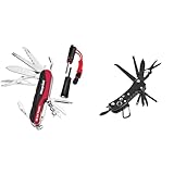 Schweizer Taschenmesser, Morpilot Multifunktionswerkzeug & Amazon Basics 15-in-1-Multifunktions-Taschenmesser mit tasche, Schwarz