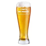 PolyYL Personalisiertes Bierglas 0,5l, Weizenglas mit Gravur, Ein Personalisiertes Geschenk z. B. Zum Geburtstag, Vatertag, für Gute Freunde, zu Weihnachten u.v.m (Text)