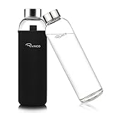 Ryaco Glasflasche 1 liter /1l - 550ml - Trinkflasche...