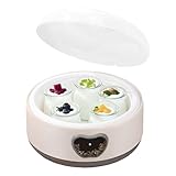 Joghurtbereiter,Temperaturkontrolle Einstellbare Zeit 1,2 Liter Haushaltsküchengeräte - Elektrischer Tragbarer Joghurtmaker | Für Zuhause Gesunde Ernährung Frühstück Snack Familien