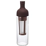 Hario 'Filter in Coffee Bottle' Kaffeebereiter für Coldbrew / kaltgebrühten Kaffee (dunkelbraun), 650 ml